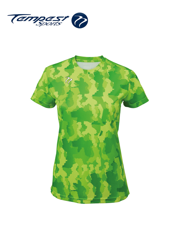 Tempest Tour Green Womens Camo T